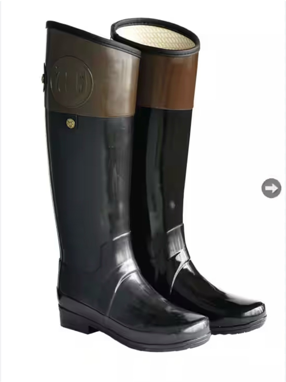 Hunter Women's Tall Rain Boot in Black and Olive